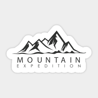 Mountain expedition adventure Sticker